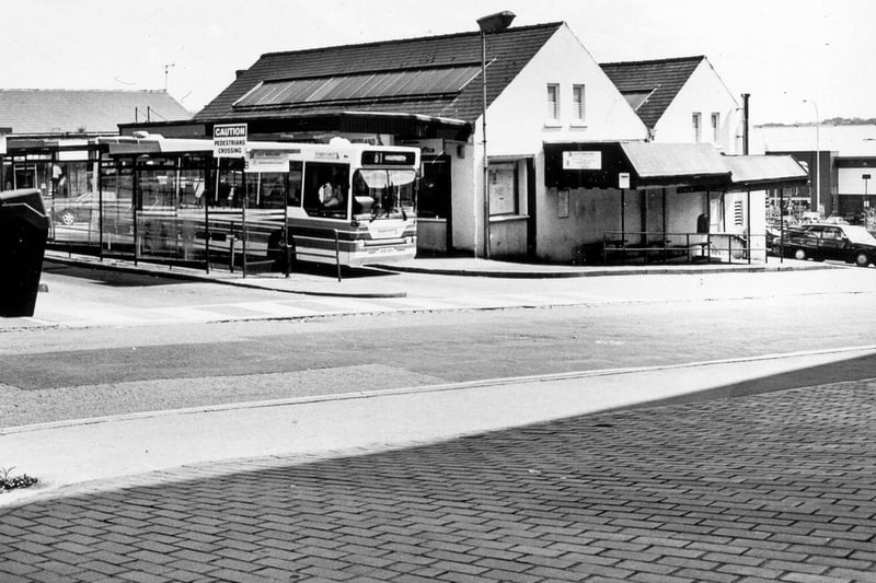 Chesterfield's old bus station pictured in the 1980s