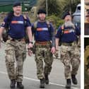Veterans complete Combat Stress fundraiser left to right: Phil ‘Shorty’ Shortland, Lloyd Bryant and Simon ‘Si’ Forth /Sallie Army