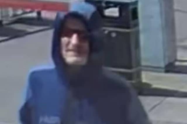 Police would like to speak to the man in the image.