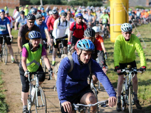 2014 - Cycle for Cynthia event at Lamport Hall to raise money for Cynthia Spencer Hospice.