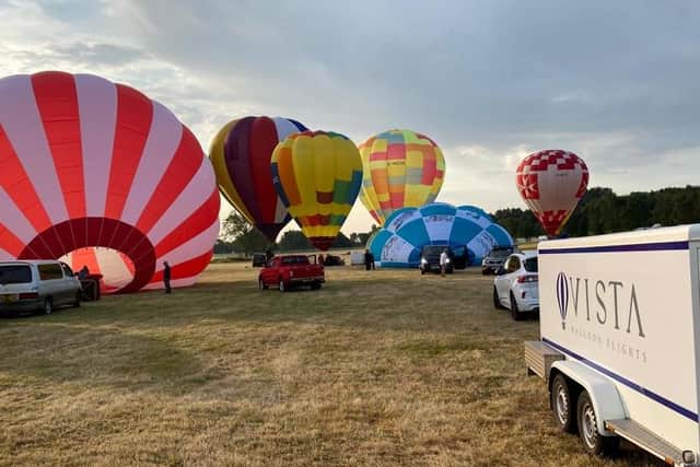Alongside the balloons, there will be arena entertainment, live music, stalls, a circus workshop, Punch and Judy shows, a fun fair, free face painting, and food and drink. Photo: Vista Balloon Flights.