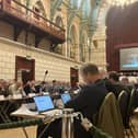 The council meeting was held in the Guildhall, Northampton on Thursday March 21.