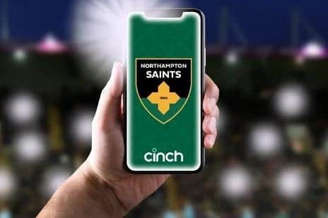 Saints supporters can use their phones to create a light show (picture: Northampton Saints)