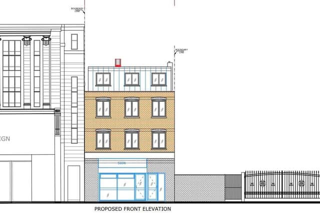 Here's what the site could look like after the three-storey extension