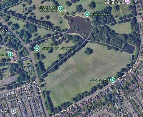 Man and woman seen indecently exposing themselves in busy Northampton park