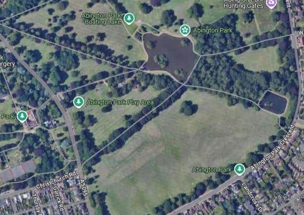 The incident happened in Abington Park.