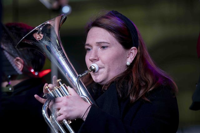 The famous GUS Brass Band joined the fun as Northampton switched on Christmas lights on Saturday (November 28).
