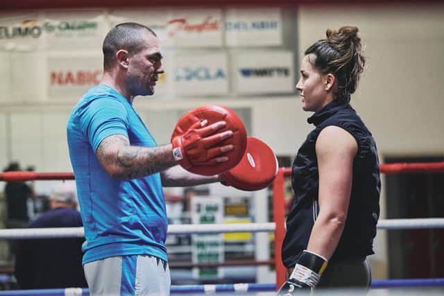 Chantelle Cameron and trainer Jamie Moore