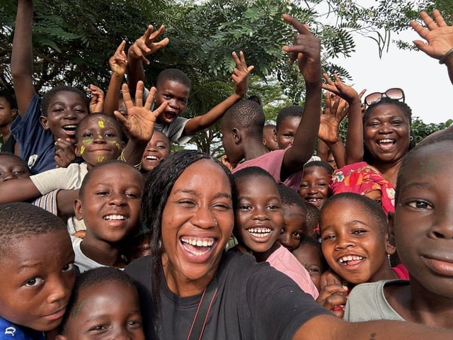 Children having fun at the Children’s Party.