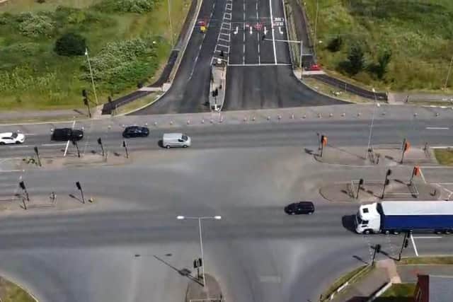 Motorists were reportedly turning right directly from the SLRR into oncoming traffic on the A4500 instead of following the intended route via the crossroads.