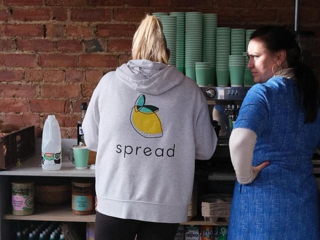 The popular sandwich shop had given all the sandwiches away by 11.30am, just two-and-a-half hours after opening to a queue of people.