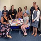 The Baby Basics Northampton team, pictured, work to produce starter packs for new mothers, which is packed in a moses basket and contains baby clothing, toiletries for both the mother and newborn, and a pick-me-up box of chocolates, among much more.