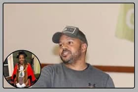Quinton Green has been accused of being a serial domestic abuser. Inset: Mayor of Wellingborough Sylvia Erskine, who expressed public support for Green.