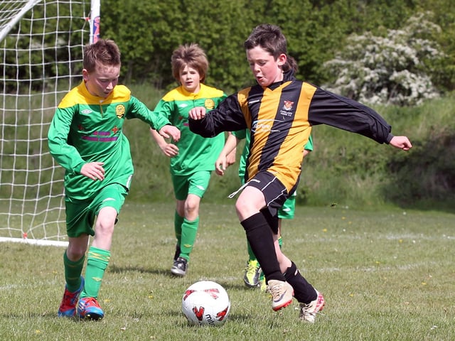 Parklands Tigers under-11s v Blisworth Green at Parklands playing fields on Devon Way.