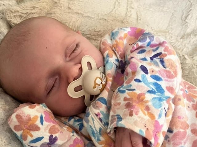 Willow Rose born at 9.58pm on January 11 at Northampton General Hospital, weighing 5lbs 13oz.