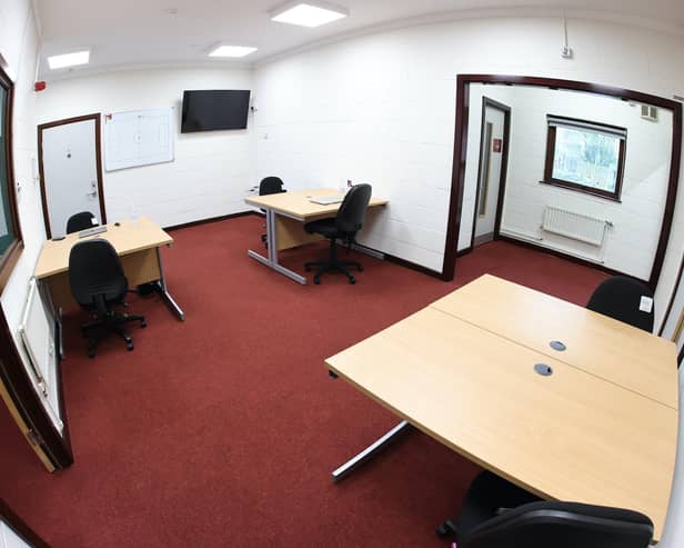 The new coaches office where Jon Brady and his staff will be based