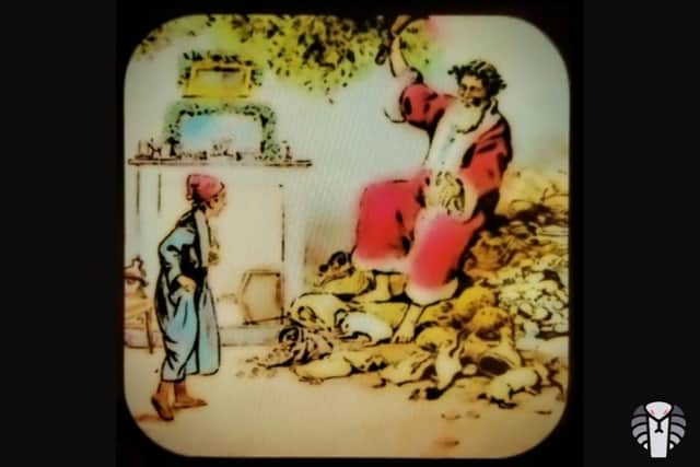A slide from the Magic Lantern