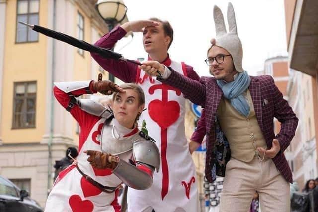 Saturday (November 19) saw teams compete against each other to save Alice from the Queen of Hearts, by solving puzzles sent to their phones against the clock at different locations around the town centre.