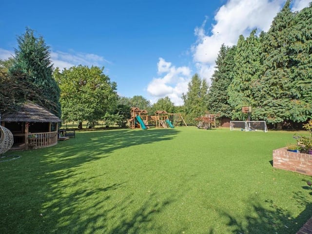 This spacious garden would be perfect for a big family to enjoy.