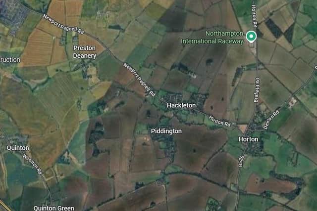 The incident happened in a field between Preston Deanery and Piddington.