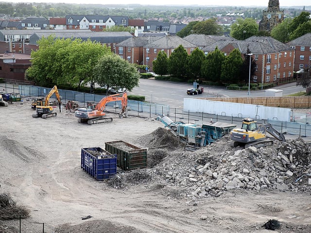 Work began in 2015 to clear the site for development promised by Northampton Borough Council at the time. It doesn't look much different 11 years on...