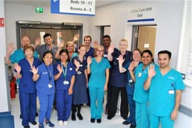 Some of the Critical Care Team at NGH celebrating its first anniversary