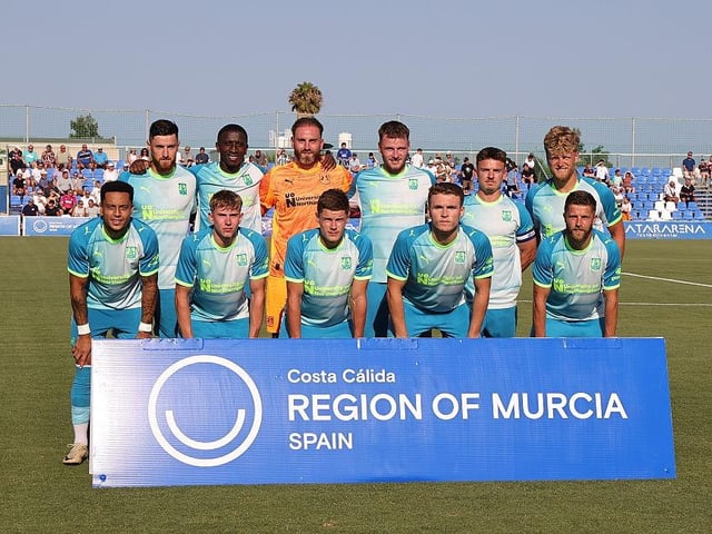 The team pose for a pre-match photo