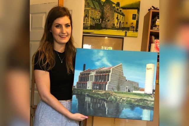 Sophie Slade graduated four years ago with a first class degree in fine art, and launched her collection ‘Paint the Town in Colour’ shortly after.
