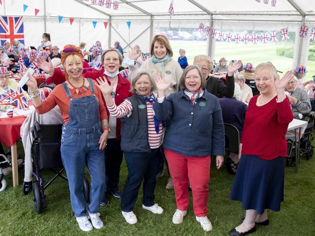 It was all smiles as residents and relatives enjoyed the festivities.