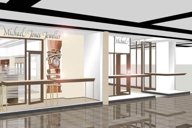 The plans for the new-look Michael Jones Jeweller in Grosvenor Shopping Northampton