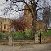 The incident happened in the church yard of St Giles Church.