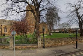 The incident happened in the church yard of St Giles Church.