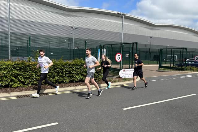 Damon began his 'Covering the Distance' fundraiser in March and is set to finish this Sunday (June 4).