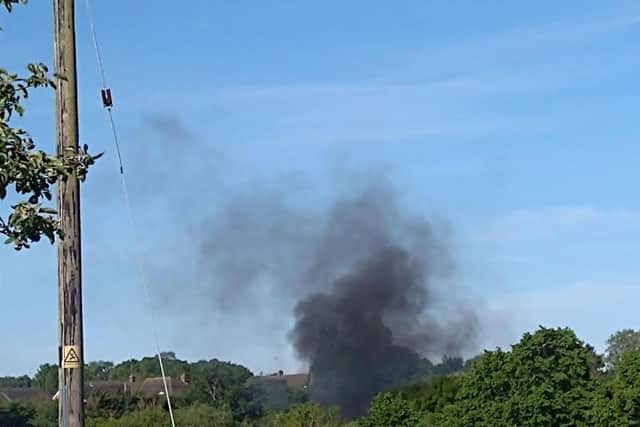Two men have been sentenced after illegally storing and setting fire to waste.