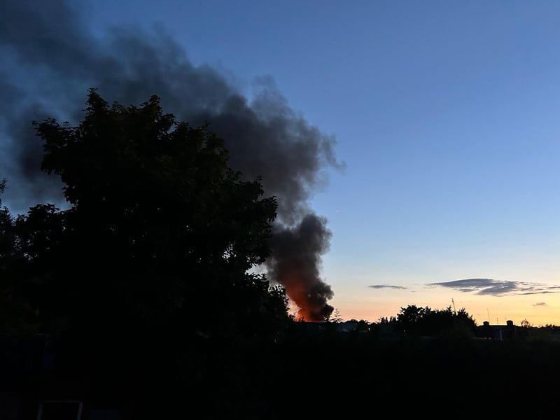 Firefighters tackled a blaze in St Andrew's Road from around 8.30pm on Tuesday August 20. Nobody was hurt.