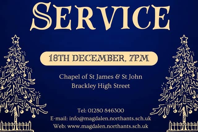 Poster for the 125th Annual Carol Service