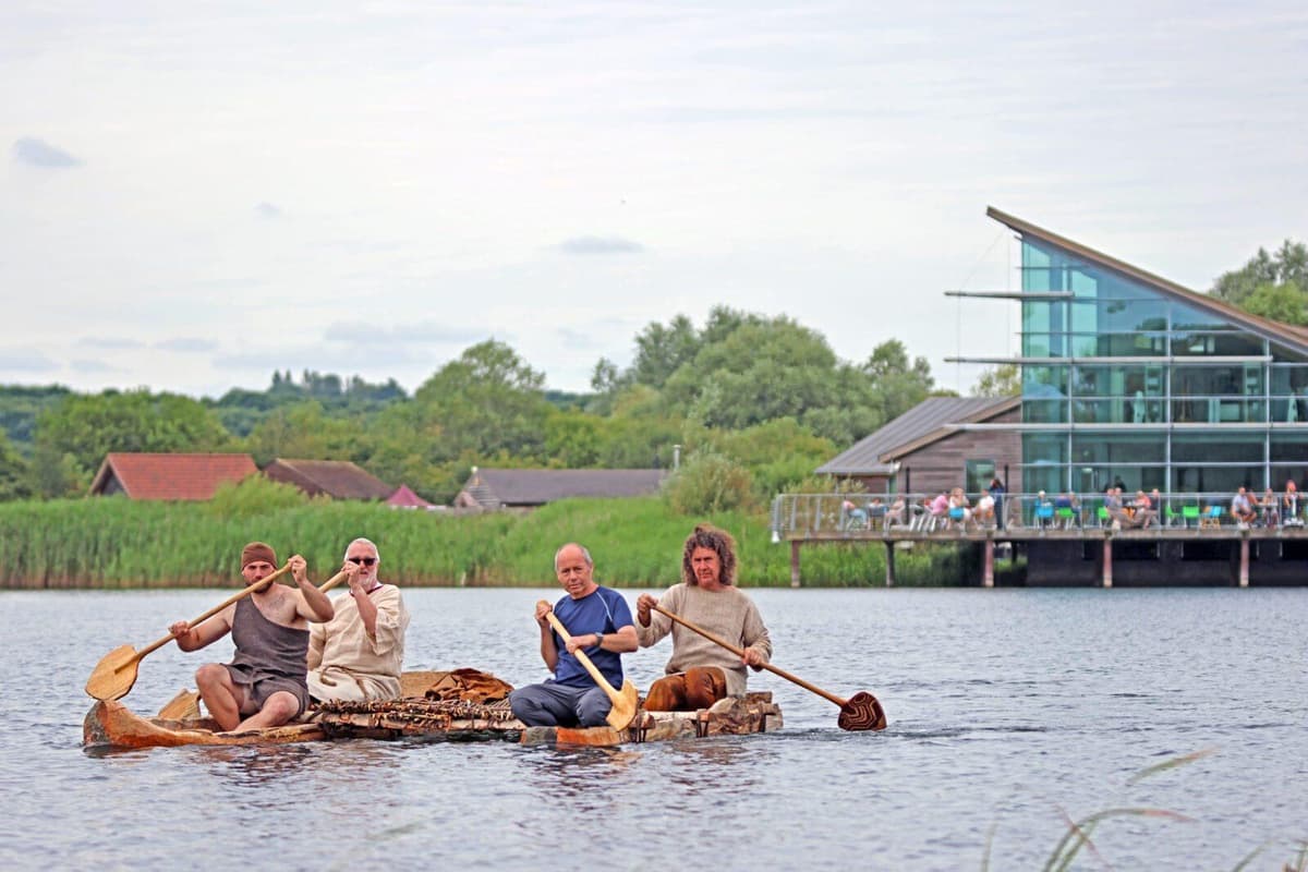 Log Boat Ramp Log boats make a splash again after 3,000 years for heritage project finale