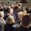 Postman Dave's retirement prompted a huge turnout to say thank you at John's local pub.