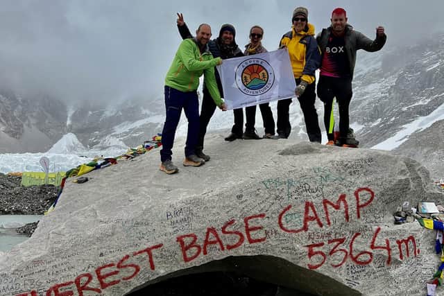 Sean Connolly at Mount Everest Base Camp