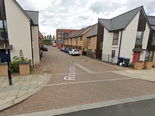 Rounding Lane, on the outskirts of Northampton, had the most reports of crime in January with 21 offences.
Credit: Google