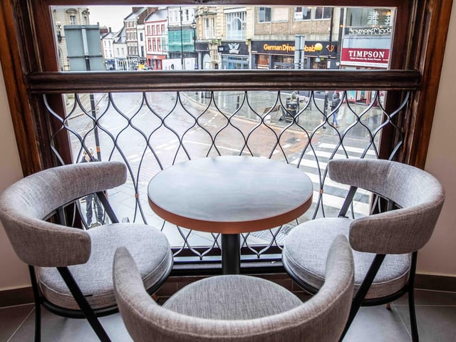 Inside new cafe which has opened at the former Nationwide building on the corner of Drapery and Mercer's Row