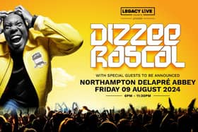 Dizzee Rascal will headline Delapré Park in August.