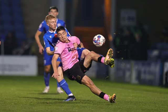 Kieron Bowie in action at Gillingham.