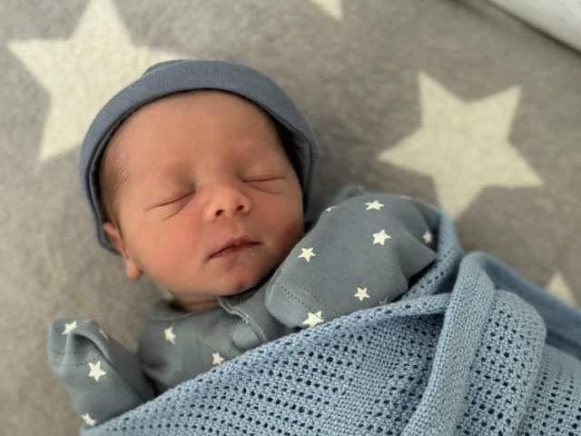 Louie-Jack Barry born at 9.25am on June 4 at home in Northampton, weighing 6lbs 7oz.
