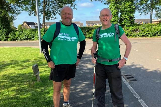 Pete took on his first sponsored walk for Macmillan six years ago, after Tim recovered from kidney cancer.