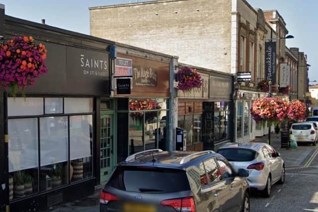 Saints Coffee in St Giles’ Street CLOSED its doors for good on Sunday (January 11). WNC owns a row of buildings in this image, which are all now vacant.