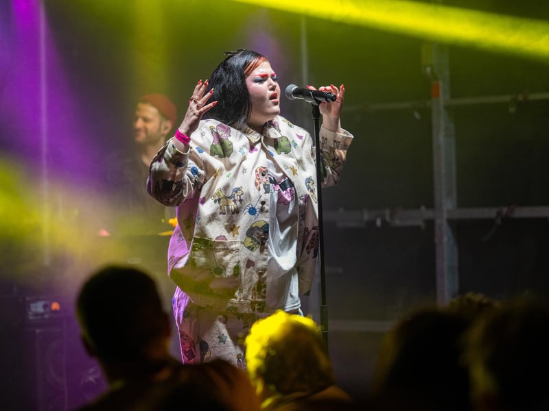 Mae Stephens headlining the Main Stage of the Northampton Music Festival on Sunday, September 8, 2024. Photo by David Jackson.
