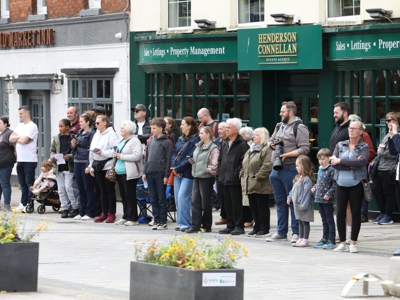 Kettering town centre: crowds line town centre to welcome The Royal Anglian Regiment for Armed Forces Day parade /National World