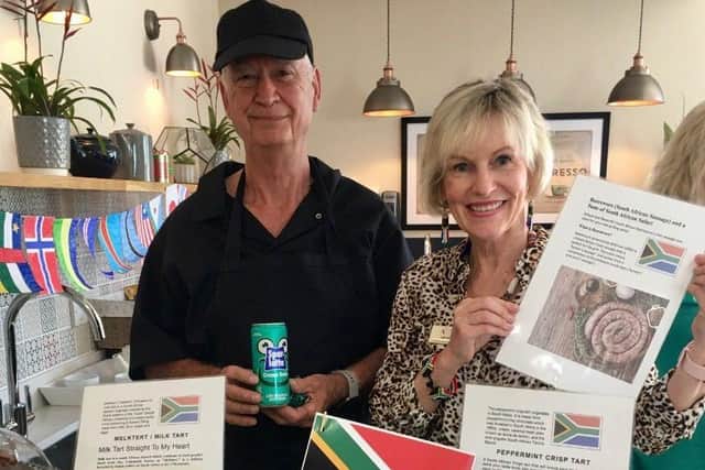 Brian and Julie both hail from the sunny shores of South Africa and treated residents, visitors and staff to local South African sausage which is called "boerewors". Milk Tart and Peppermint crisp tart were served for dessert. 