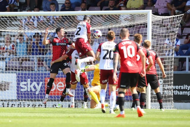Took command when the ball was bouncing around to score his first Cobblers goal. Defensively he didn't have things all his own way against the impressive Umerah but improved in the second-half. Just needs to cut out the sloppy moments... 7